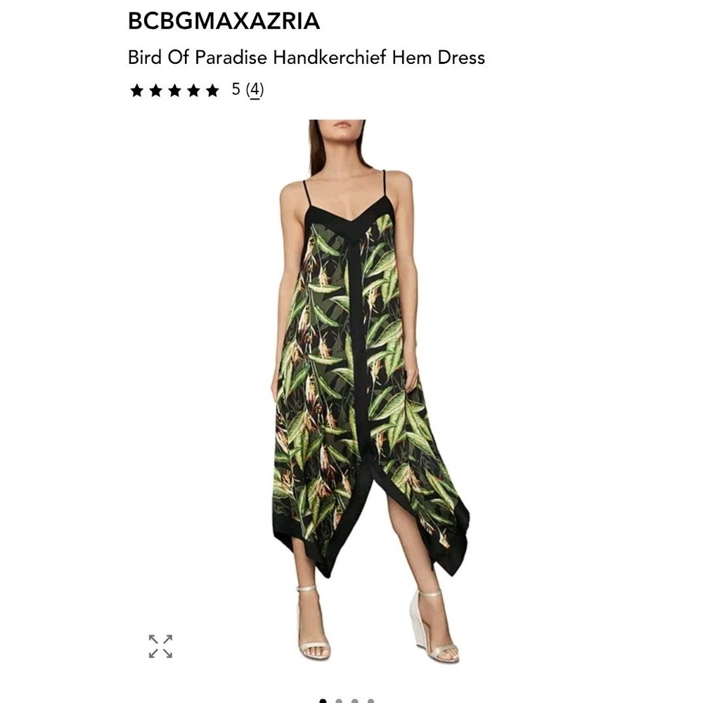 NWT BCBG MAXAZRIA Bird of‎ Paradise Strappy Maxi Dress Sz XS